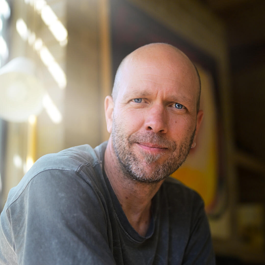 This portrait explores quiet expression of a man and natural light, photographed during a Found In Light session on the Mornington Peninsula.